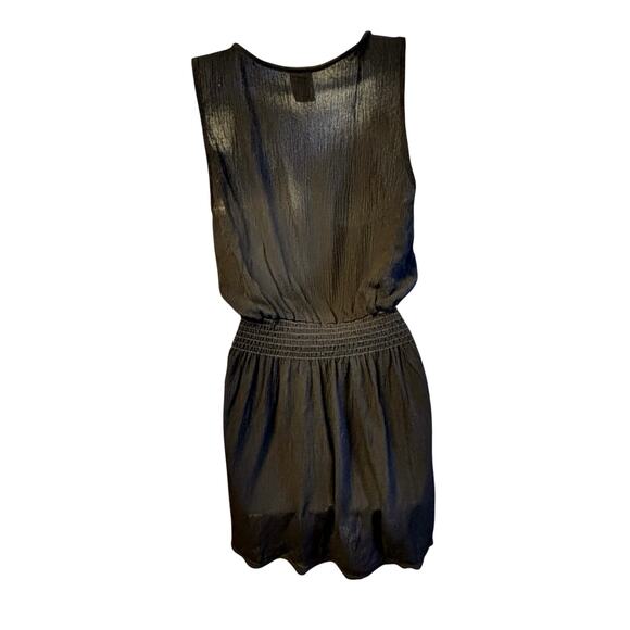 Becca by Rebecca Virtue Ponza Plunge Mini Dress in Black Size M Beach Cover Up - Picture 3 of 6